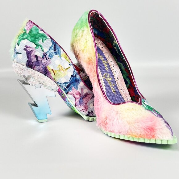Irregular Choice Heaven’s Above Blue Lightning Heel Shoes – Size 39 - Picture 5 of 8